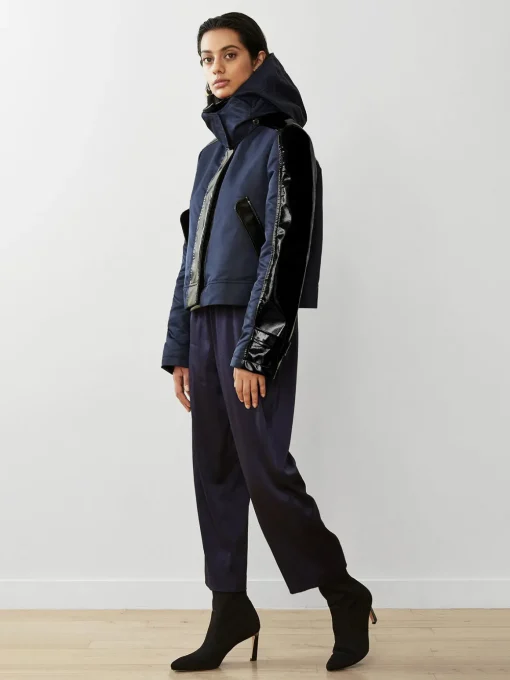 Water Resistant Sustainable Cropped Raincoat