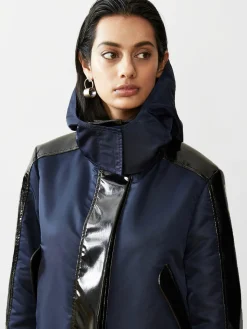 Water Resistant Sustainable Cropped Raincoat