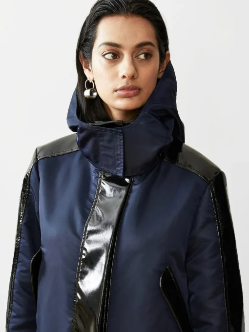 Water Resistant Sustainable Cropped Raincoat