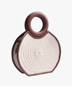 Zenu Handbag in Leather and Cana Flecha